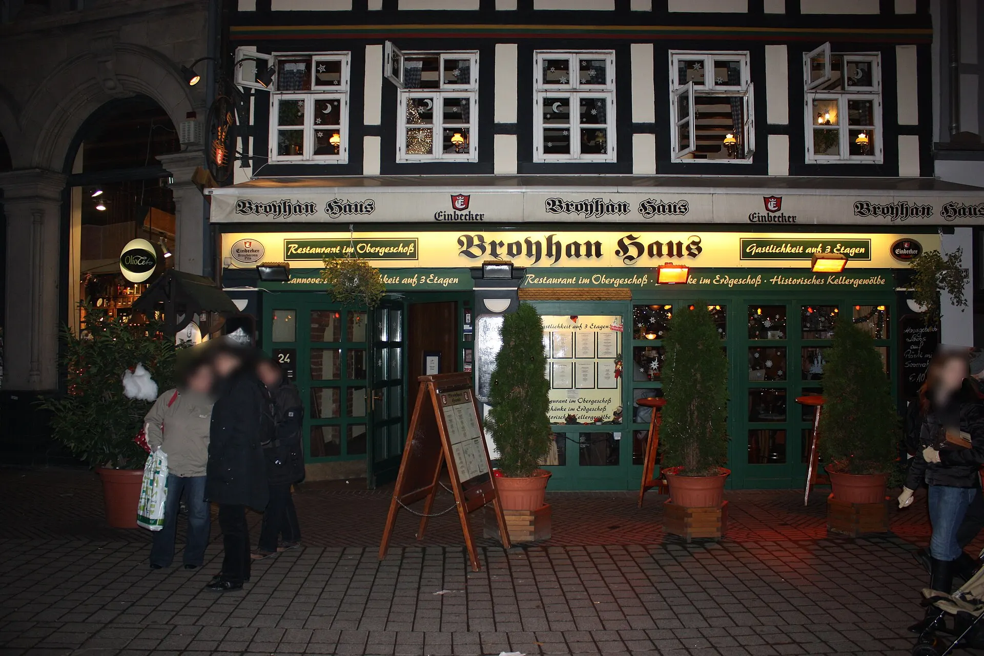 Das historische Fachwerkhaus Broyhanhaus in der Kramerstraße in der Altstadt von Hannover
